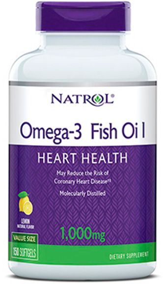 Natrol Omega-3 Fish Oil 1000mg / 150db